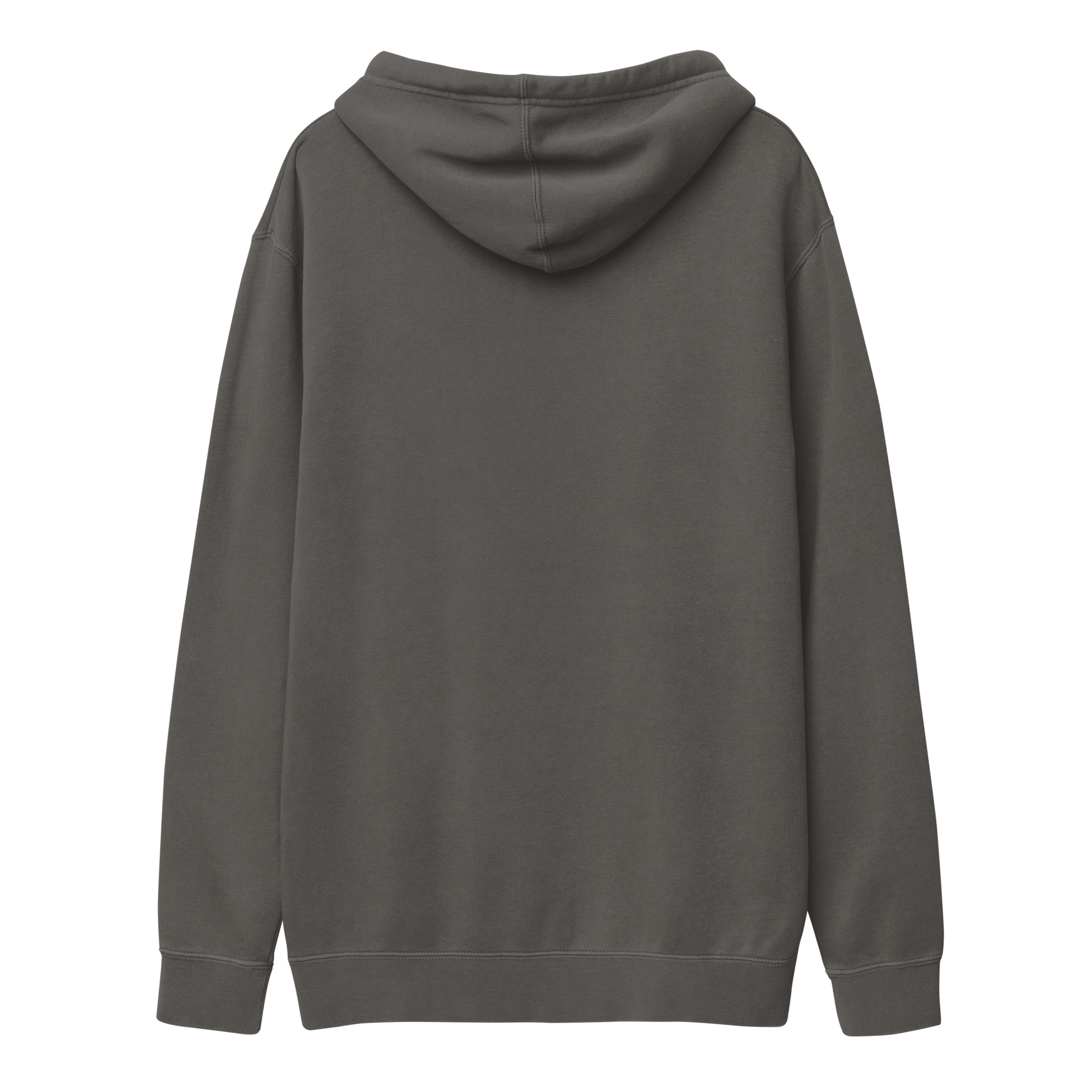 Pigment-dyed black hoodie featuring The Other logo