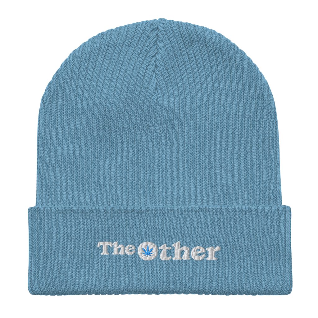 Organic Ribbed Beanie (blue)